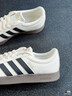 adidas「T头鞋」VL COURT复古休闲板鞋德训鞋男女阿迪达斯轻运动 汉玉白/黑色/树脂黄   44 实拍图