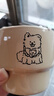 马克杯ins风萨摩叠叠学生牛奶杯可爱大容量喝水杯家用陶瓷杯 咖色小狗摩叠叠杯 实拍图