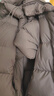 森马（Semir）陈都灵同款羽绒服女90绒长款三防冬宽松连帽外套简约109724113001 实拍图