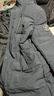 雪中飞秋冬新款时尚休闲舒适廓形男士“H”版型纯色立领连帽羽绒服男 钢铁灰|8224 【品质高充绒】 2XL 185/104A 实拍图