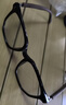 蔡司（ZEISS）镜片可选近视眼镜男女变色防雾防蓝光辐射平光镜木纹腿大框配度数 黑框木纹腿-0度钻晶防蓝光平光镜 实拍图