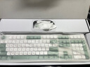 阿斯盾（AUSDOM）HOLA108无线键盘鼠标套装办公游戏键鼠一拖二2.4G全键无冲台式笔记本电脑高颜值机械键盘套装绿白 实拍图