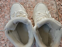 骆驼（CAMEL）加绒女鞋高帮休闲父亲秋冬保暖棉鞋 K24C36L3627 米/樱花粉 36 实拍图