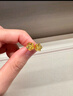 周六福（ZLF）情人节礼物  黄金耳饰女款足金无极金亮面花朵耳钉小金花 计价 1.3g 实拍图