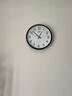 康巴丝（Compas）挂钟客厅2025款简约办公日历钟表石英钟表挂墙时钟 3158黑色直径35cm 实拍图