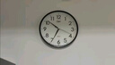 康巴丝（Compas）挂钟客厅 静音走时简约石英钟表挂墙时钟 c2855 黑色 26cm直径 实拍图