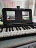 特伦斯电子琴88键折叠琴成人儿童初学电钢键盘教学乐器V10便携钢琴 典雅黑+原装琴包 实拍图