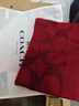 蔻驰（COACH）【品牌直供】男女同款经典流苏绵羊毛围巾红色CU807新年礼物 实拍图
