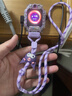 尚智戴适用小天才电话手表壳Z8A/Z9少年版Z10/Z11挂脖挂绳Z6pro/Z7可爱印花保护壳D2A/D5卡通防摔tpu软壳 浅紫库洛米挂绳+库洛米表壳 专用：小天才z9/Z9少年版+贴膜 实拍图