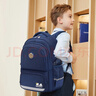 史努比（SNOOPY）小学生书包男孩学院风护脊减负1-4-6高年级儿童初中生双肩背包 蓝 实拍图