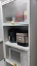 帅仕（shuaishi）厨房用具置物架落地餐边橱柜冰箱夹缝收纳碗柜微波炉烤箱储物柜子 白【整柜加高】5层60长42深-加深款 实拍图