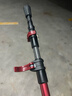 探路者喀纳登山杖手杖碳素碳纤维可伸缩超轻户外徒步便携爬山棍 燎原红 实拍图