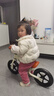 贝趣儿童平衡车1-3-6-12岁宝宝滑步车无脚踏小孩自行车男孩两轮滑行车 发泡轮 12寸 白色 适合身高80-100cm 2-5岁幼儿女孩圣诞节新年礼物 实拍图