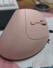 B.O.W航世 MD190mini  墩墩垂直鼠标 中小手人体工学无线蓝牙鼠标 平板笔记本台式电脑双模鼠标 奶茶色 实拍图