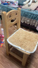 赐匠儿童实木小椅子家用舒适简约原木靠背椅免安装坐椅幼儿园座椅小椅 3-6岁 清漆笑脸椅 坐高28cm 实拍图