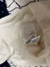 优衣库女装精纺美利奴羊毛罗纹两翻领针织衫/长袖毛衣478337 01 乳白色 M 实拍图