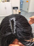 假发全头套女空气刘海大波浪长发卷发高端自然隐形无痕整顶假发套 131 自然黑 长发 60cm -发网 实拍图