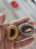 加粗发圈咖色头绳奶扎马尾皮筋女简约气质高弹力耐用高级感 TS58-爆米花发圈2个随机 实拍图