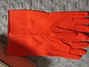 雅高加绒乳胶手套2双装均码38cm加长手套家务厨房防水耐用耐磨加厚 实拍图