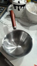 热油小锅泼油锅加厚不锈钢木柄防烫带刻度双倒流口不挂油无涂层 【木柄】爆款300ml 实拍图