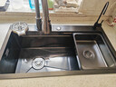 松派厨房水槽左侧排水大单槽304不锈钢洗菜盆一体盆洗碗槽水池盆 78×43cm顶配套装【左排水】 【国标SUS304假一赔十】 实拍图