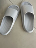 朴西新款EVA踩屎感厚底拖鞋女士居家室内情侣拖鞋男 灰色 42-43 实拍图