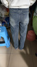 翊尚美加绒牛仔裤女秋冬新款垂感显瘦阔腿裤小个子高腰宽松休闲直筒裤子 实拍图