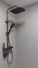 浪鲸恒温淋浴花洒套装钢琴花洒全套增压自洁沐浴器精铜浴室淋雨器 【枪灰恒温】智能数显 增压雨淋 实拍图