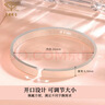 中国珠宝生日新年礼物送女友四叶草银手镯足银999银镯子银饰约20g 实拍图
