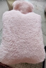 ⭐加厚防爆⭐热水袋 注水式暖手宝 暖腰暖被窝毛绒可拆洗暖水袋 粉色仿兔绒外套+内胆 2000ML-大号暖被窝 实拍图