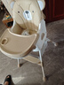巧乐熊宝宝餐椅可折叠0-6岁婴幼儿童成长吃饭餐桌椅防侧翻多功能学坐椅 可折叠】黄油小熊【万向轮+坐垫+双餐盘+置物篮】 实拍图