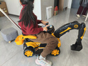 贝趣儿童电动挖掘机可坐人可挖土2-9岁可骑3-6男孩玩具六一儿童节礼物 卡通【大电瓶+电动挖臂+推杆】 大型遥控挖机小孩宝宝电动车 实拍图
