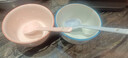 【天天低价】新款釉下彩陶瓷碗餐具套装少女心ins风陶瓷碗勺 【99%人选择】梦幻粉蓝两碗两勺 实拍图