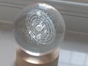 DEERC发光太阳系水晶球桌面小摆件创意小夜灯生日新年礼物送女友 满眼星辰(充电-大号8cm礼盒） 实拍图