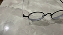 万新（WAN XIN） 近视眼镜防蓝光辐射非球面现片配眼镜框男女0-1500度配成品眼镜 金属-全框-2050BK-黑色 1.74多屏防蓝光镜片（近视酷薄） 实拍图