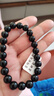 金石灵天然黑曜石手串男女款水晶手链海蓝宝五行补水佛珠转运珠生日礼物 黑曜石手链8毫米 实拍图