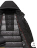 雪中飞鹅绒羽绒服男士可拆帽秋冬厚款休闲商务中长款外套男装175 实拍图