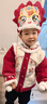 今兮古兮过年服男童羽绒服冬季新中式汉服儿童拜年服唐装(仅上衣)品红120 晒单实拍图