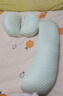 多米贝贝（Tomibaby）孕妇枕头护腰侧睡枕托腹睡觉侧卧枕睡垫抱枕u型腰枕神器豆豆绿 实拍图
