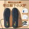 茨格曼加热鞋垫发热鞋垫插电电热鞋垫保暖电暖垫冬季男女户外行走暖脚宝 实拍图