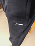 李宁运动裤男子冬季休闲裤拉链加绒保暖卫裤直筒运动长裤AKLUA75 实拍图