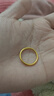 中国黄金（CHINA GOLD）三生三世黄金戒指女款足金古法素圈女士指环生日礼物送女朋友妈妈 古法素圈戒指10# 金重约0.3g 实拍图