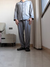 京舒棉京东自有品牌棉嘟嘟棉新款磨毛男长袖睡衣家居服 灰色 XL 实拍图