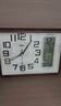 康巴丝（Compas）座钟客厅简约台钟石英钟时尚日历床头钟2991 咖木色 26cm 实拍图
