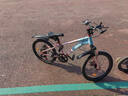 凤凰山地自行车男女变速山地车碟刹青少年儿童自行车学生单车 星际 蓝粉【变速+辐条轮】 20寸【适合125-160cm】 实拍图