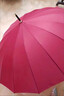 爱上雨24骨遇水开花雨伞女长柄直杆大号抗风高颜值ins双人男学生花雨伞 皮直柄-遇水开花24骨抗风-酒红 实拍图