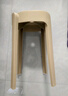 树浩家用塑料加厚凳子可叠放餐椅网红风车餐桌椅子现代简约餐厅书桌用 L.HF升级加强PP材料30cm面-卡其 实拍图