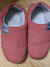 回力纯色全包棉鞋情侣室内外防滑保暖棉拖鞋HL0233红色40-41码 实拍图