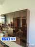 和官新中式黑胡桃木实木书柜储物柜一体家用客厅靠墙酒柜展示组合柜 三门书柜-带灯(1+2) 实拍图