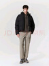 杰克·琼斯（JACK&JONES）男装秋冬季羽绒服男士短款保暖加厚宽松无帽蓄热鸭绒外套 E43纯黑色 第一批 S （170） 实拍图